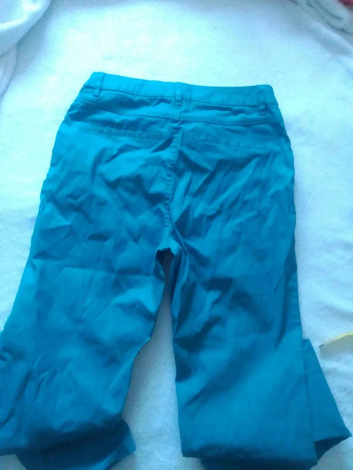 Blauwe gecoate jeans – photo 9
